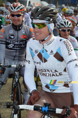 Maxime Bouet (AG2R La Mondiale) at the start (523x)