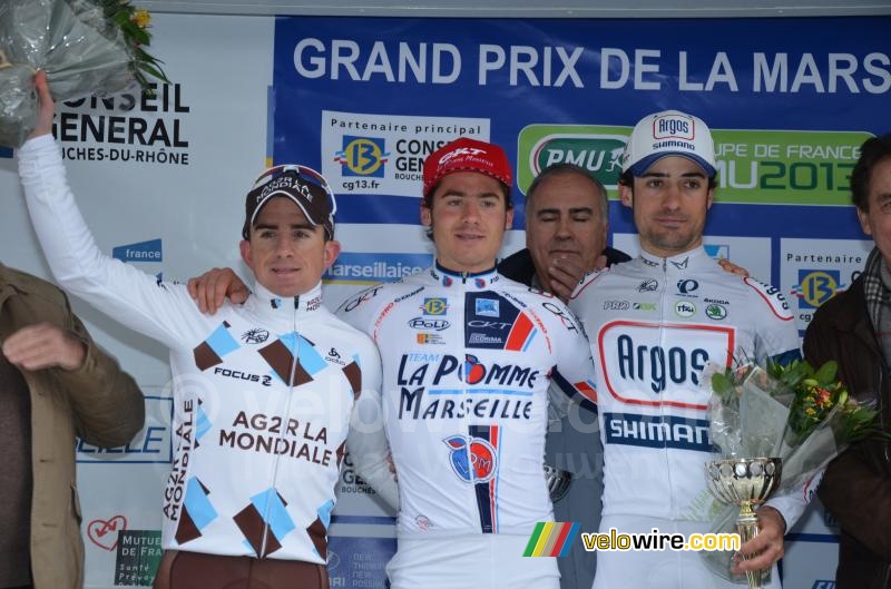 The podium of the Grand Prix La Marseillaise 2013