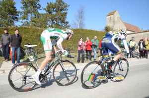 Bert-Jan Lindeman (Vacansoleil-DCM) & Yannick Talabardon (Sojasun) - Côte de Buthier (810x)