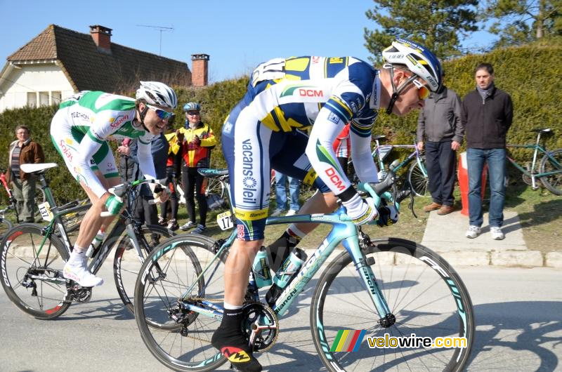 Yannick Tabardon & Bert-Jan Lindeman en plein effort