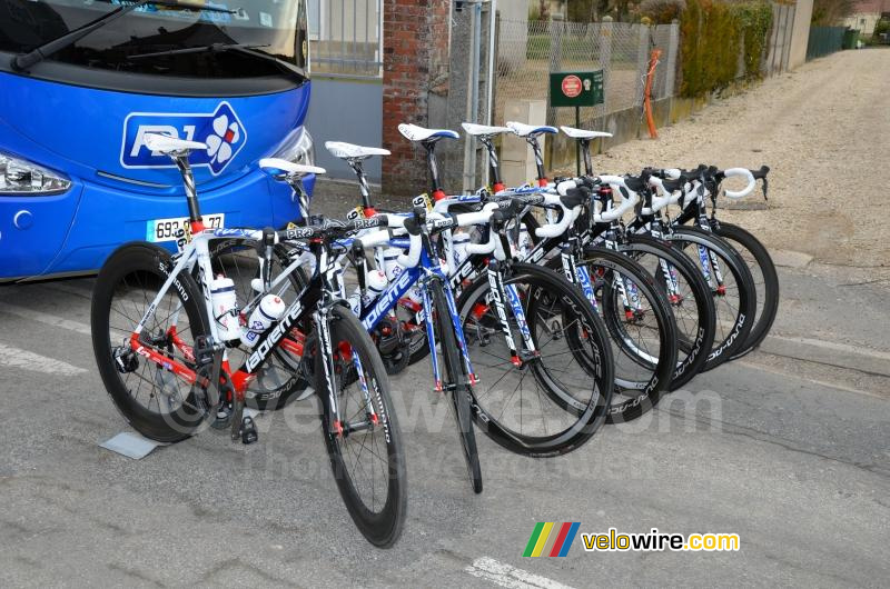 The bikes of the FDJ team