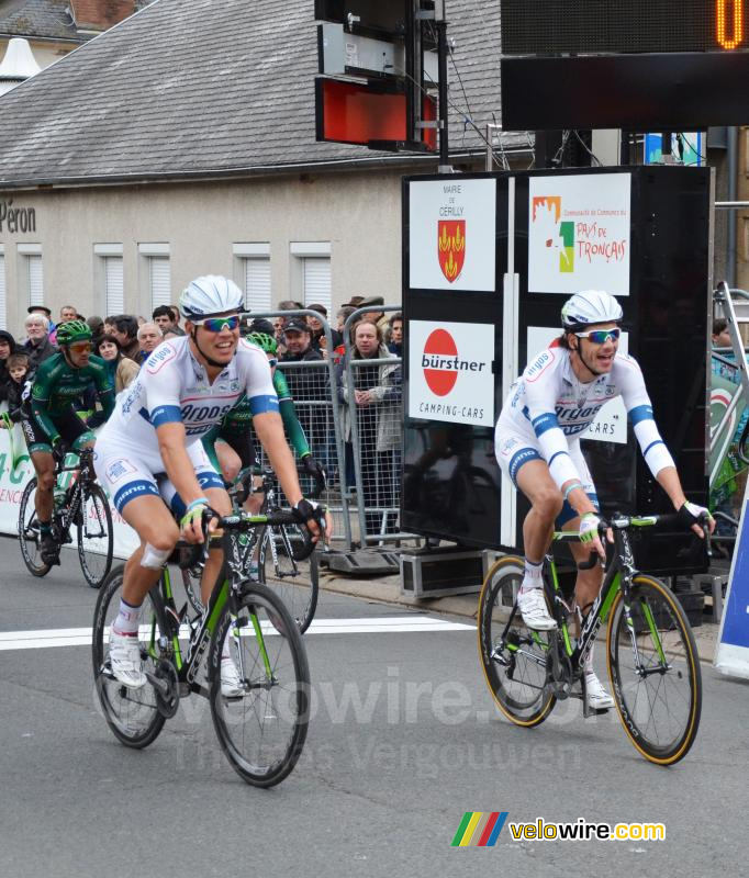 Tom Veelers & Roy Curvers blij voor Marcel Kittel