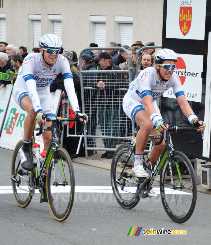 Tom Stamsnijder & Bert de Backer blij voor Marcel Kittel