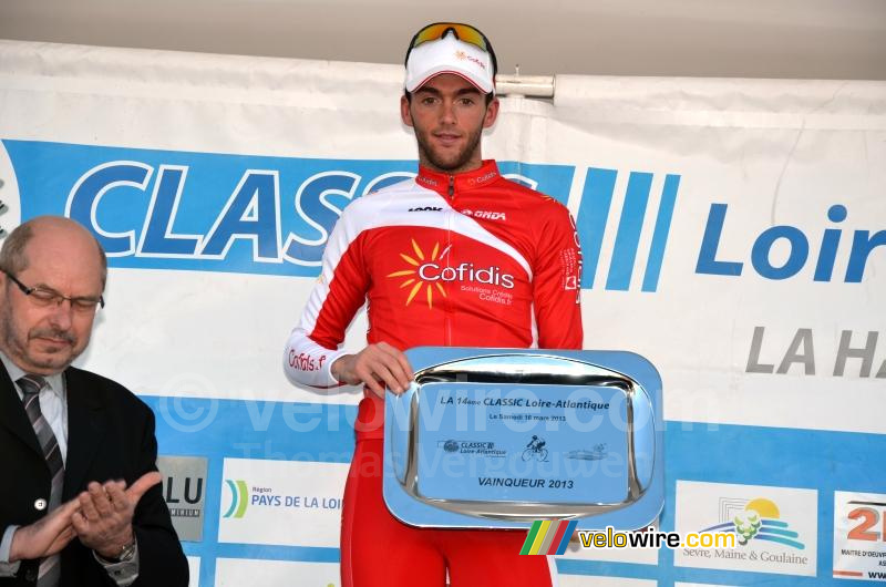 Edwig Cammaerts (Cofidis) op het podium