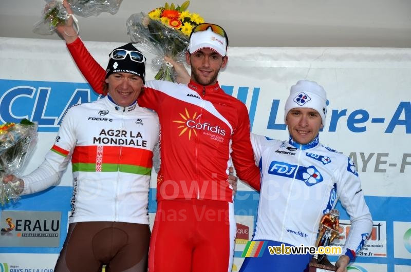 Yauheni Hutarovich, Edwig Cammaerts & Laurent Pichon, podium