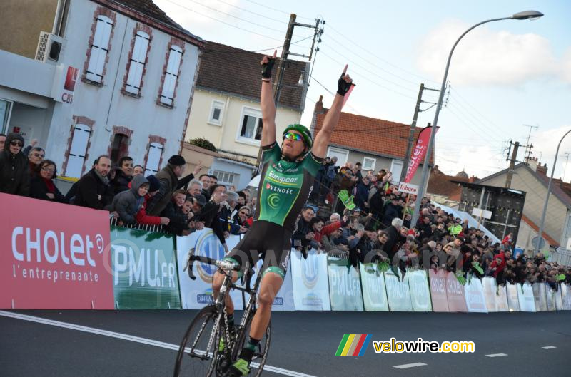 Damien Gaudin (Europcar), winnaar van Cholet Pays de Loire