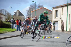 Damien Gaudin (Europcar) aux avant-postes du peloton (579x)