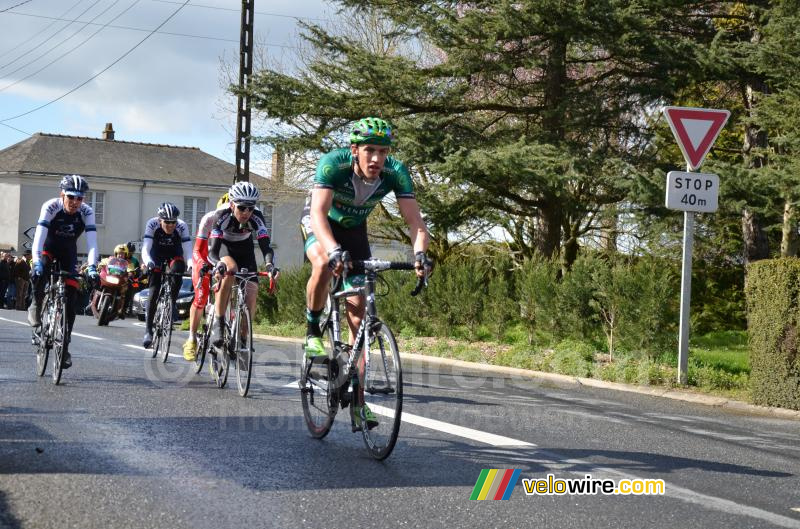 Damien Gaudin (Europcar) aan kop van de kopgroep