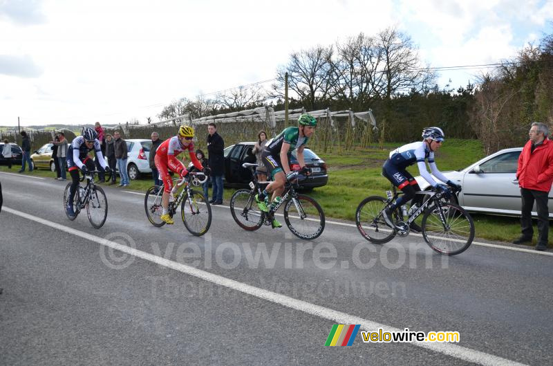 The breakaway on the Côte de la La Croix Baron