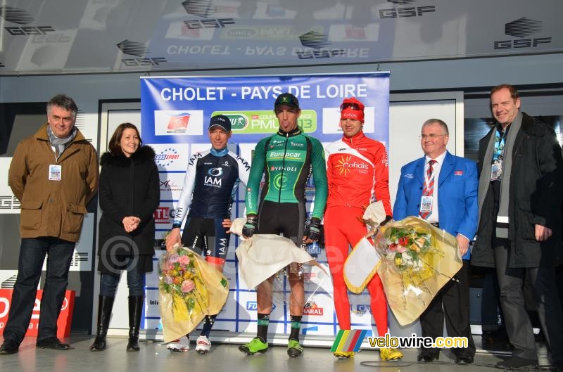 The podium of Cholet Pays de Loire 2013 (2)