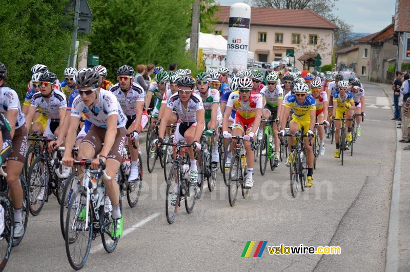 Le peloton sur la Côte de Maubec (2)