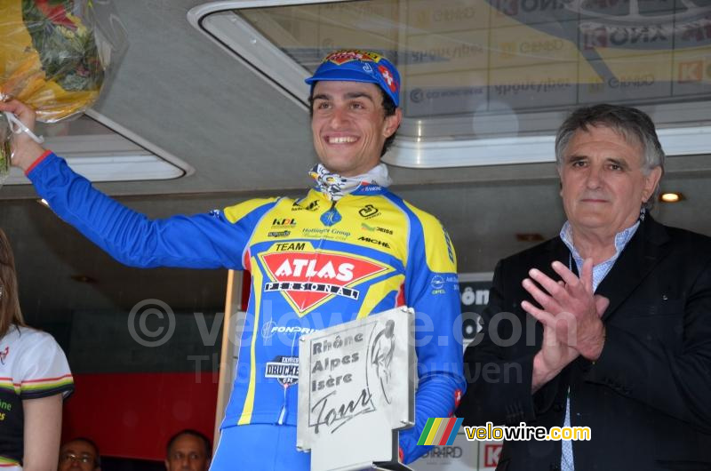 Nicolas Baldo (Atlas Personal-Jakroo) op het podium (2)