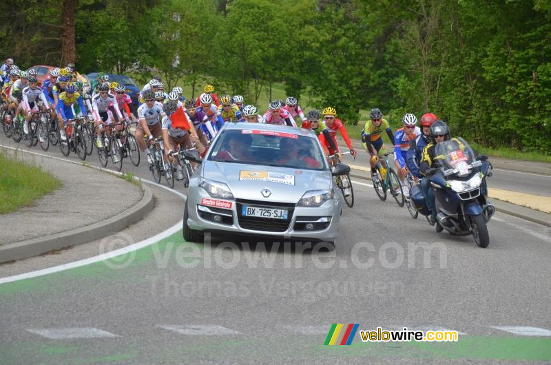 Les coureurs en approche du départ réel