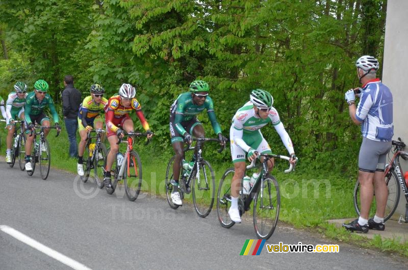 Julien El Fares (Sojasun) leading the peloton