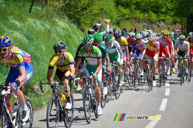 Alexis Vuillermoz (Sojasun) on the Col de Pavezin