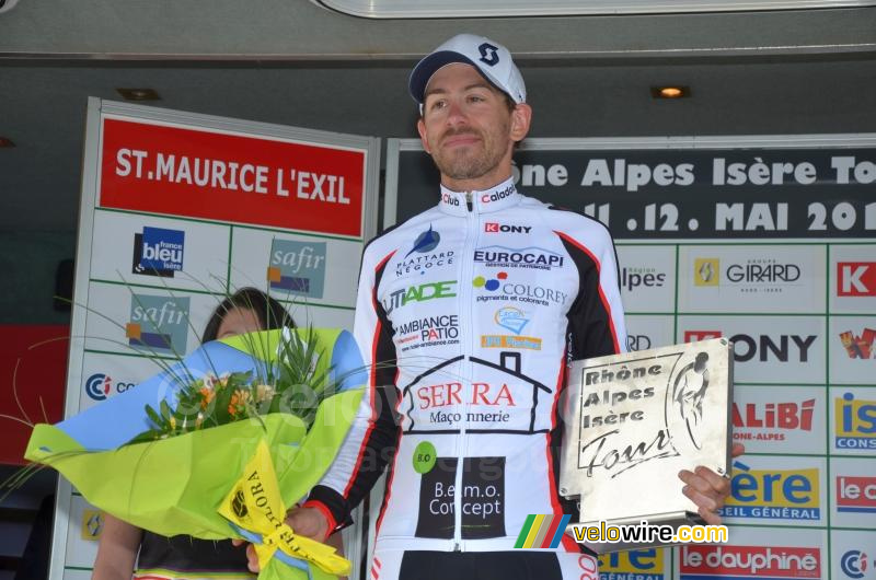 Frédéric Talpin (VC Caladois) on the podium