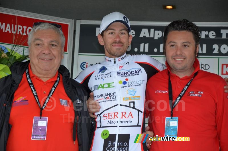 Frédéric Talpin (VC Caladois) avec Serge & Rudy Barle