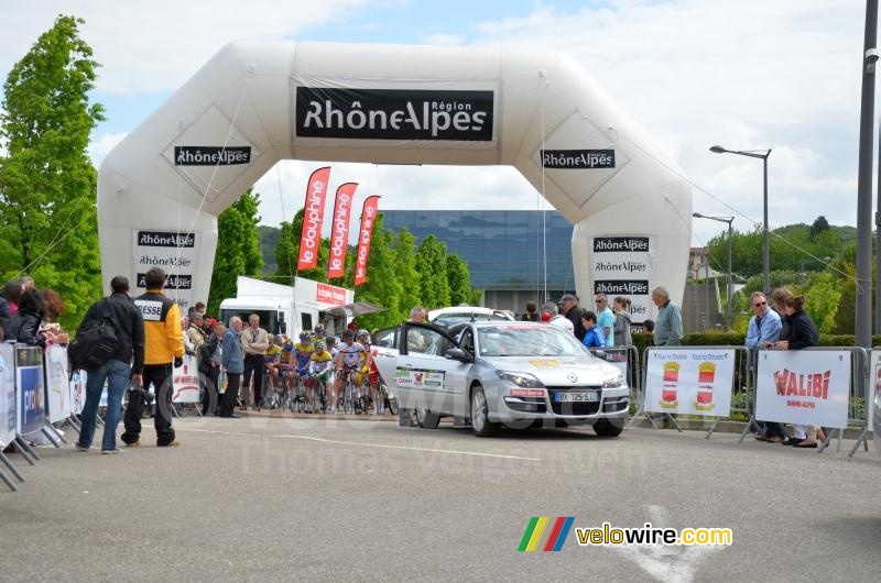 The stage's start place in Saint-Maurice l'Exil