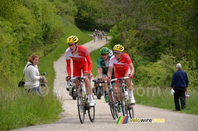 Nicolas Edet & Nico Sijmens (Cofidis) & Giovanni Bernaudeau (Europcar)