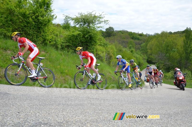 Florent Barle & Julien Fouchard (Cofidis), Alban Comparat (Vulco) & Mark Dzamastagic (Sava)