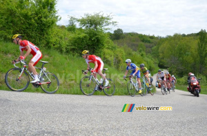 Florent Barle & Julien Fouchard (Cofidis), Alban Comparat (Vulco) & Mark Dzamastagic (Sava) (349x)