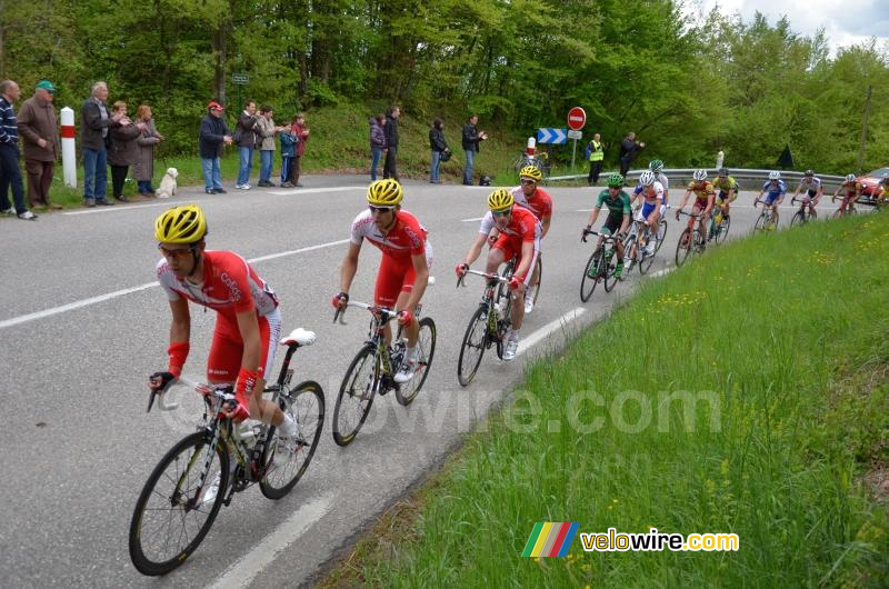 The breakaway on the Col de la Croix de Toutes Aures