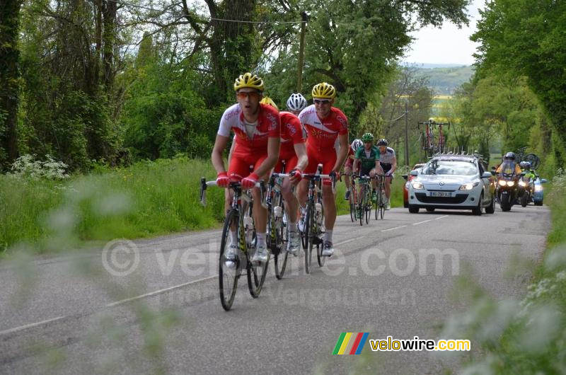 Nicolas Edet & Florent Barle op de Cte d'Arzay