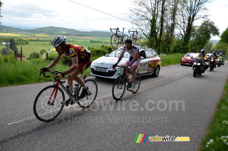 Xavier Brun (Saint-Etienne Loire) & Clément Carisey (VC Caladois)