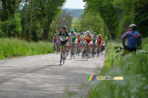 Le peloton sur la Côte d'Arzay (244x)