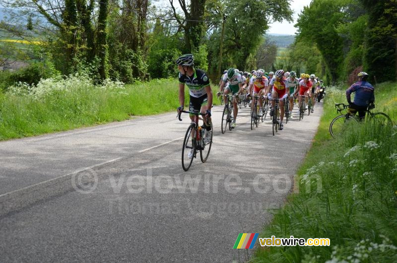 Le peloton sur la Côte d'Arzay (2)