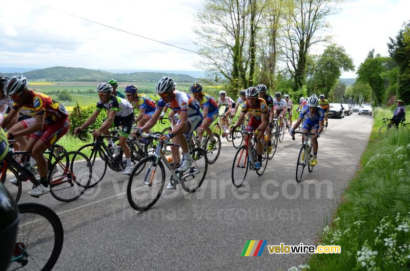 Het peloton op de Cte d'Arzay (4)