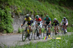 Tadej Valjavec (Sava), Alexis Vuillermoz (Sojasun), Christophe Kern (Europcar), Yoann Michaud (Bourg-en-Bresse Ain Cyclisme) & Frédéric Talpin (VC Caladois) (509x)