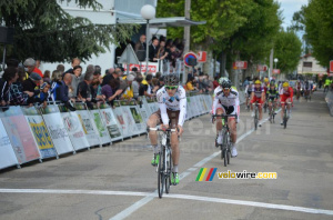 Bastien Duculty (Chambéry Cyclisme Formation) at the finish (247x)