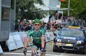 Thomas Voeckler (Europcar) à l'arrivée (277x)