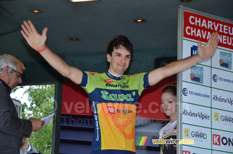 Mark Dzamastagic (Sava) sur le podium