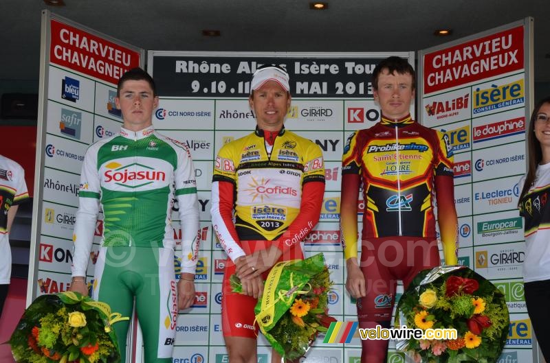 The podium of the Rhône Alpes Isère Tour 2013