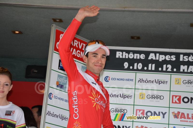 Nicolas Edet (Cofidis) arrives on the podium