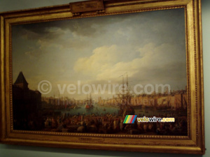A painting of a French harbor (187x)