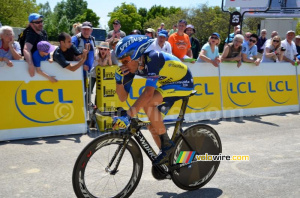 Alberto Contador (Saxo-Tinkoff) at the finish (245x)