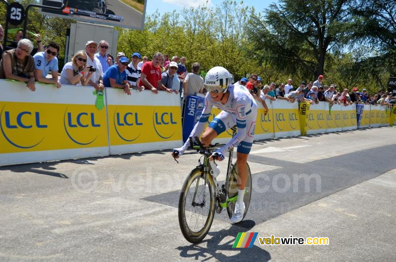 Warren Barguil (Argos-Shimano) à l'arrivée