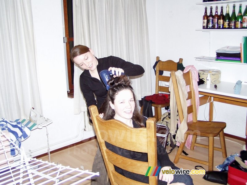 Preparation for New Year's Eve: Virginie & Anne-Cécile