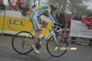 Alessandro de Marchi (Cannondale) épuisé après l'arrivée (323x)