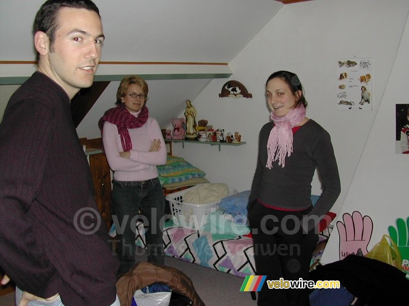 Ontdekking van de slaapkamer: Bernard, Aude & Marie-Laure
