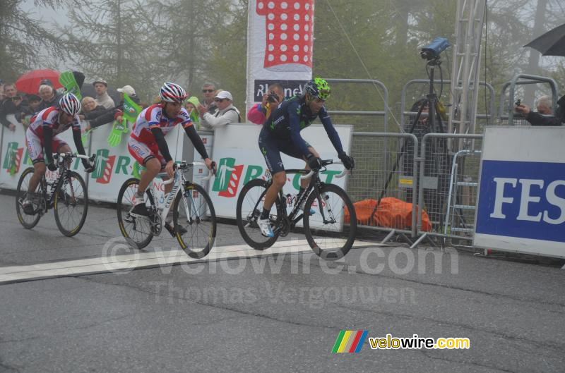 Alejandro Valverde, Joaquin Rodriguez & Daniel Moreno at the finish