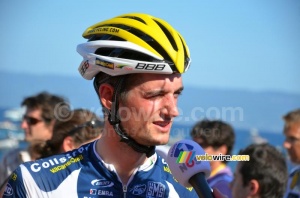 Wout Poels (Vacansoleil-DCM) in an interview for NOS (255x)