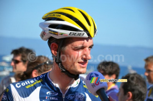 Wout Poels (Vacansoleil-DCM) in an interview for NOS (586x)