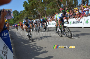 Simon Gerrans (Orica-GreenEDGE) en route vers la victoire (433x)