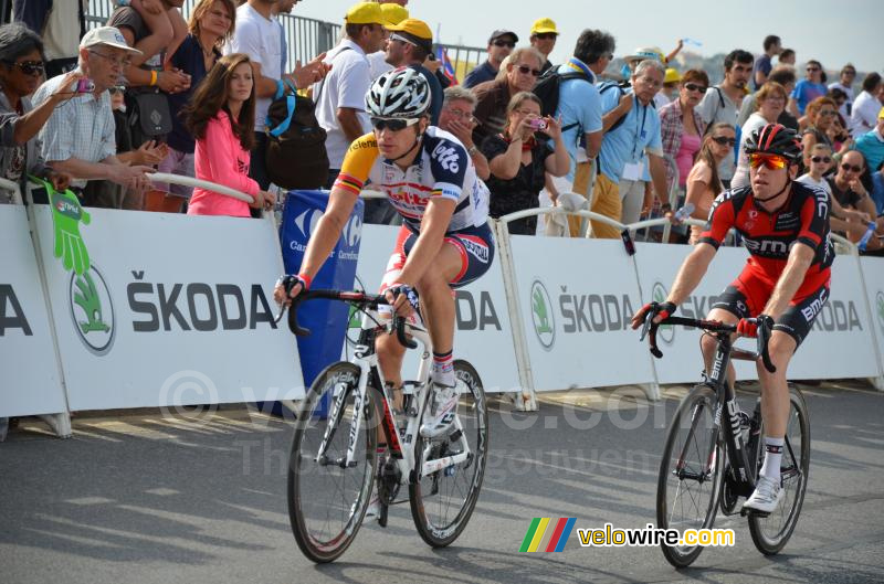 Jurgen Roelandts (Lotto-Belisol) & Brent Bookwalter (BMC)