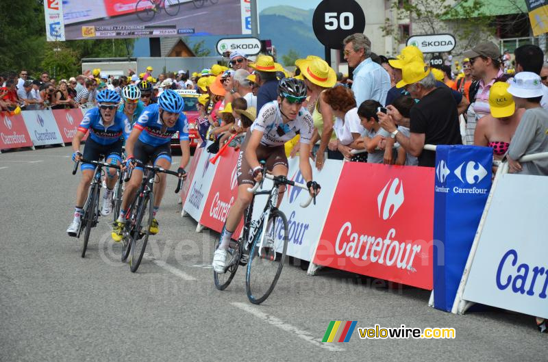 Romain Bardet (AG2R), Dan Martin & Andrew Talansky (Garmin-Sharp)