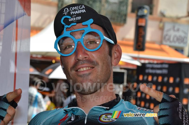 Jérôme Pineau (Omega Pharma-QuickStep) with some nice sunglasses